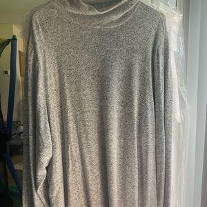 Cowl neck shirt grey